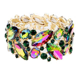Marquise Crystal Stretch Evening Bracelet