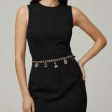 Decorative Charm Station Waist Chain Belt
