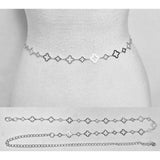 Delicate Quatrefoil Link Waist Chain Belt