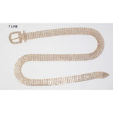 7Rows Rhinestone Pave Belt