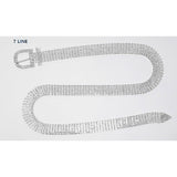 7Rows Rhinestone Pave Belt