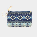 Boho Aztec Patterned ID Wallet Detachable Lanyard