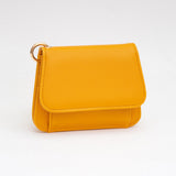 Faux Pebble Leather Compact Card Wallet Bag Charm