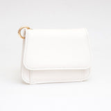 Faux Pebble Leather Compact Card Wallet Bag Charm