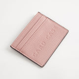 Textured Faux Leather Card Case Wallet