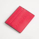 Textured Faux Leather Card Case Wallet