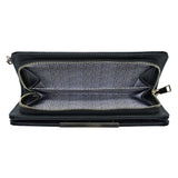 Faux Leather Zipper Wallet