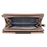 Faux Leather Zipper Wallet