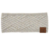 C.C Diagonal Stripes Criss Cross Pattern Earmuff Headband