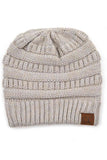 C.C Soft Yarn Knit Beanie Hat