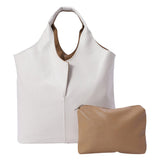 2PCS Reversible Metallic Tote and Pouch Bags