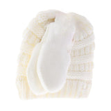 BABY Solid C.C Beanie with Mitten SET