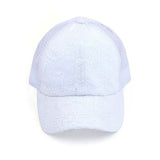 C.C FANCY EMBROIDERY STITCH CRISS CROSS PONYCAP