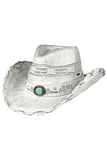 C.C Metallic X Stitches Ventead Cowboy Hat