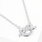 Gold Dipped Knotted Heart Pendant Necklace