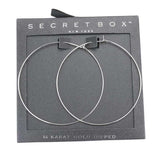Secret Box 14K Gold Dipped Metal Hoop Earrings