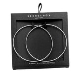 Secret Box 14k Gold Dipped Hoop Earrings