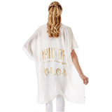 Maid of Honor Solid Lettering Cover Up Poncho
