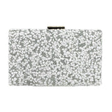 Mother of Pearl Cluster Clutch Crossbody Bag