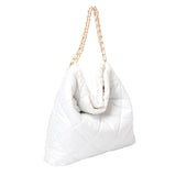 Padded Adjustable Metal Strap Shoulder Bag