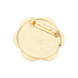 Pearl Centered Camellia Flower Pin Brooch