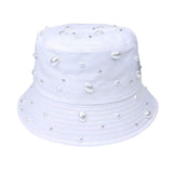 Pearl Embellished Bucket Hat
