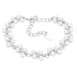 Pearl Rhinestone Evening Bracelet
