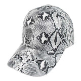 Snake Skin Patterned Baseball Cap