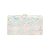 Studded Bling Rectangle Evening Clutch Crossbody Bag