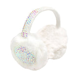 Studded Fluffy Plush Fur Foldable Earmuff