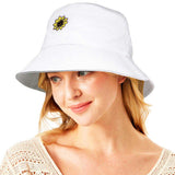 Sunflower Patch Accented Bucket Hat