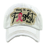This is my Fight Hat Pink Ribbon Vintage Baseball Cap