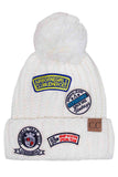 C.C Fashion Pom Beanie With Patch