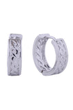 14K Celtic Hoop Huggie Earrings
