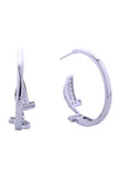 14K Affection Pave CZ Post Earring