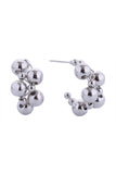14K Ball Cluster Post Earring