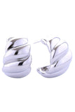 14K Big Wave Post Earring