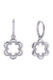 14K Blooming Drop Huggie Earrings