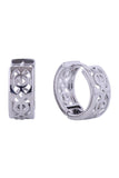 14K Celtic Cutout Huggie Earrings