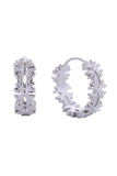 14K Chrome H Hoop Earrings