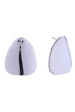 14K Circular Triangle Post Earrings