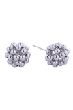 14K Cluster Balls Post Earring