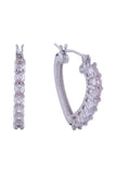 14K Cupid Pave CZ Pincatch Earrings