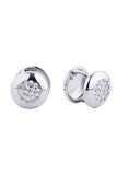 Elegant 14K Dipped Huggie Earring Cz Paved Earring