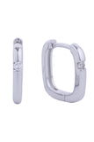 Splendid 14K Dipped Huggie Hoop Cz Paved