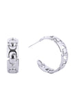 Elegant 14K Dipped Post Hoop Earring