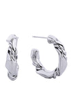 Glamorous 14K Dipped Post Hoop Earring