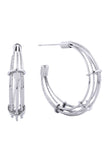 Graceful 14K Dipped Post Hoop