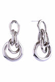 14K Double Door Knocker Post Earrings