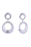 14K Double Loop Post Earrings